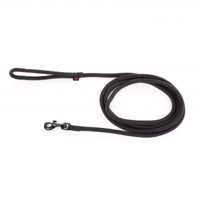 MARTIN SELLIER Laisse nylon rond uni 2m noir 