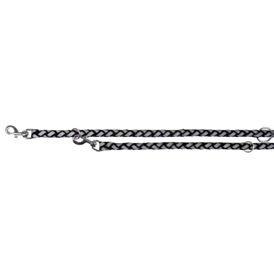 TRIXIE Laisse r&eacute;fl&eacute;chissante noire Cavo pour chien 200 cm x 12 mm