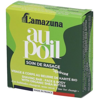 LAMAZUNA  Pain De Rasage Au Beurre De Karit&eacute; 55G