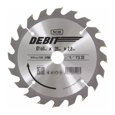 SCID Lame au carbure pour scie circulaire &oslash; 160 mm 20 20 2,8