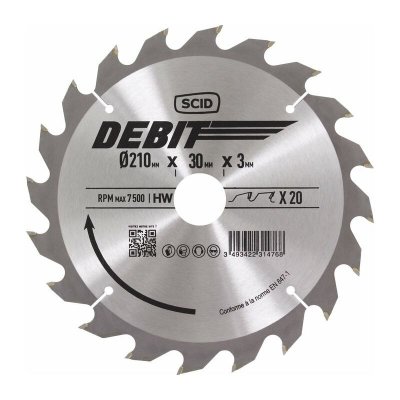 SCID Lame au carbure pour scie circulaire &oslash; 210 mm 20 30 3