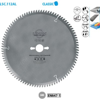 LEMAN Lame Carbure 400x30x120z Neg. Tp / Metaux Non-Ferreux - 