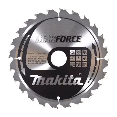 MAKITA Lame carbure MAKFORCE &Oslash;235 mm 20D pour bois -  B-32269