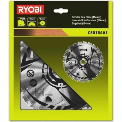 RYOBI Lame carbure  pour scie circulaire 184 mm 24 dents CSB184A1