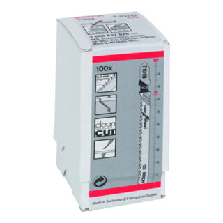 BOSCH Lame de point de point t 101 b. Nettoyer pour le bois. 100 paquets
