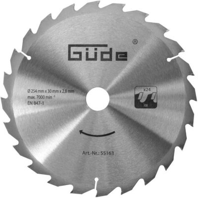 GAOEDE Lame de scie &agrave; bois hm 254x30 - 24 dents - G&uuml;de