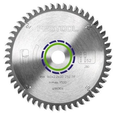 FESTOOL Lame de scie &agrave; denture plate trap&egrave;ze - &Oslash; 160 mm - 52 dents - 