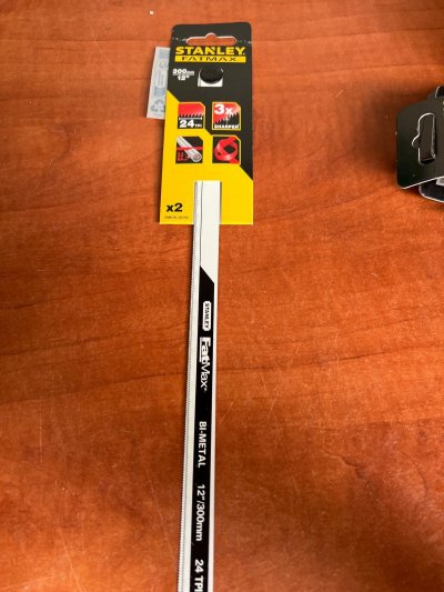 STANLEY Lame de scie &agrave; m&eacute;taux - bim&eacute;tal 10 dents Fatmax Pro Carte de 2 lames