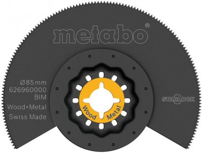 METABO Lame de scie &agrave; segments, bois/m&eacute;tal, BiM, &oslash; 85 mm (626960000) - 