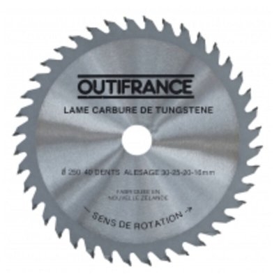 OUTIFRANCE Lame de scie circul. au carbure pour bois 200 mm 40 dents