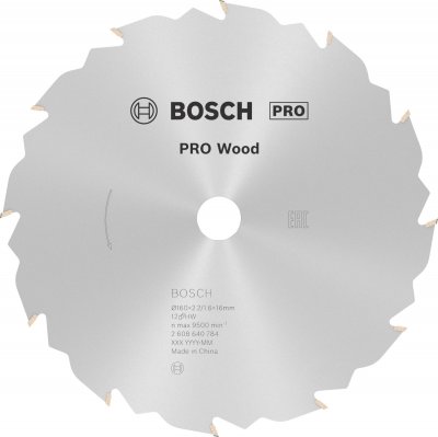 BOSCH Lame De Scie Circulaire 160X16, 12 Dents 