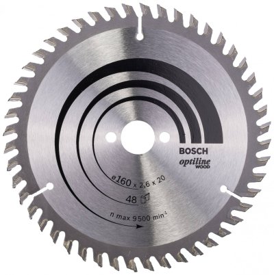 BOSCH Lame de scie circulaire 160x20, 48 Dents 