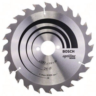 BOSCH Lame de scie circulaire 190x30, 24 Dents 