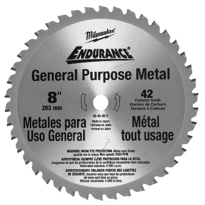MILWAUKEE Lame de scie circulaire &agrave; m&eacute;taux 203 x 15,87 mm 42 dents - 