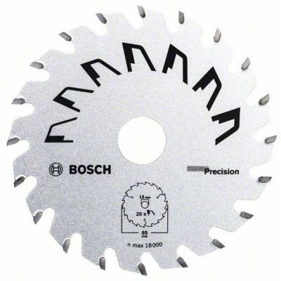 BOSCH Lame de scie circulaire au carbure  Accessories 2609256D81 85 x 15 mm Nombre de dents: 20