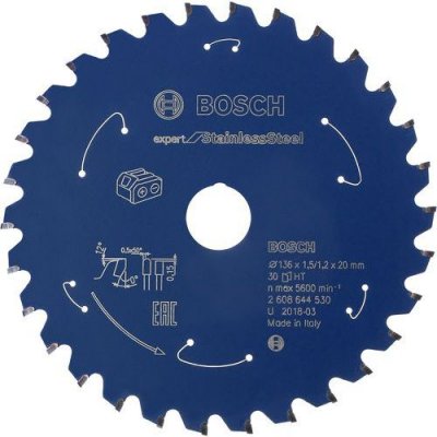 BOSCH Lame de scie circulaire Expert pour l'acier inoxydable, 160 x 1,6 / 1,3 x 20, 40 dents - 