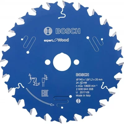 BOSCH Lame de scie circulaire Expert pour le bois. 140 x 20 x 1,8 mm. 24 - 