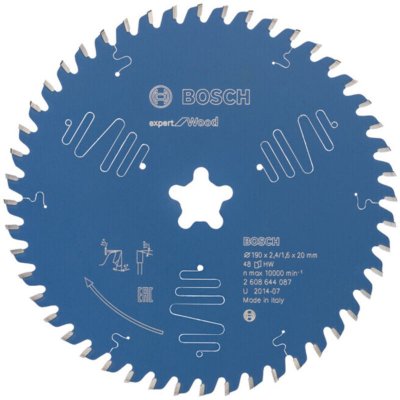 BOSCH Lame de scie circulaire Expert pour le bois. 190 x 2,4 mm. 48 - 