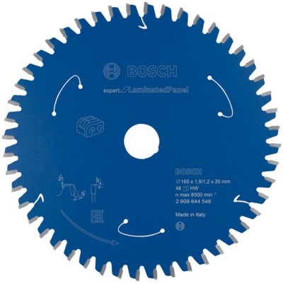 BOSCH Lame de scie circulaire Expert pour panneau stratifi&eacute;, 160 x 1,8 / 1,2 x 20, 48 dents - 
