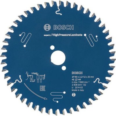BOSCH Lame de scie circulaire Expert pour stratifi&eacute; haute pression, 250 x 30 x 2,8 mm, 80