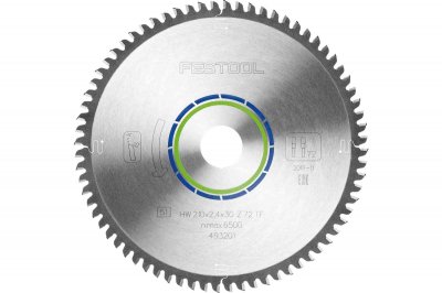 FESTOOL Lame de scie circulaire - alu - &Oslash;210 mm - 72 dents - 493201