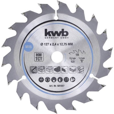 KWB Lame de scie circulaire HM Milieu &Oslash; 127x12.75 Z18