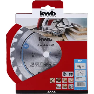 KWB Lame de scie circulaire HM Milieu &Oslash; 184x16 Z22