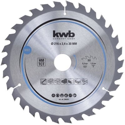 KWB Lame de scie circulaire HM Milieu &Oslash; 216x30 Z30