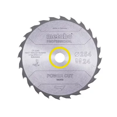 METABO Lame de scie circulaire HW/CT 254x30, 24 WZ 20&deg;  - 628025000