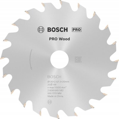 BOSCH Lame de scie circulaire Optiline Wood 130 x 20/16 x 2,4 mm, 20 1pc