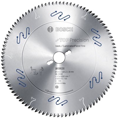BOSCH Lame de scie circulaire Top Precision Best for Laminated Panel Fine 350 x 30 x 3,5 mm, 108 1pc