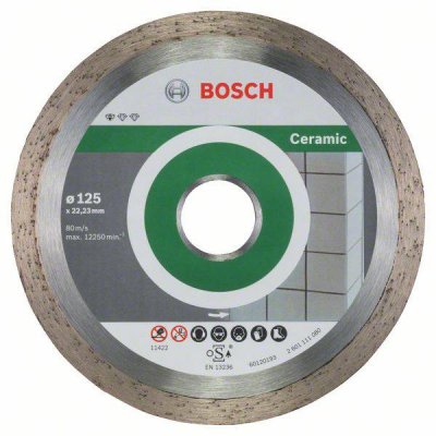 BOSCH ACCESSORIES Lame de scie diamant Bosch Standard pour c&eacute;ramique, 125 x 22,23 x 1,6 x 1,6 x 7 mm