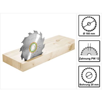FESTOOL Lame de scie  Panther 160 x 1.8 x 20 PW12 - 500460