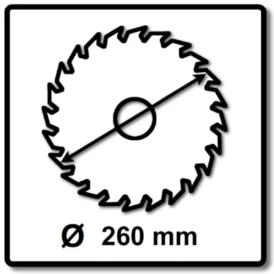 MAKITA Lame de scie  B-32801 MakBlade 260 mm x 30 mm 60 dents