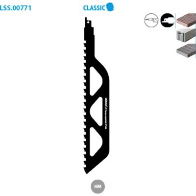 LEMAN Lame de scie sabre hm Lu. 435 mm pas 12,7 mm pour b&eacute;ton cellulaire - 7719.01 