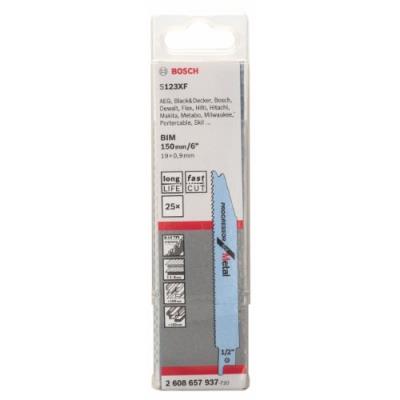 BOSCH ACCESSORIES Lame de scie sabre S 123 XF Progressor for Metal 25pc
