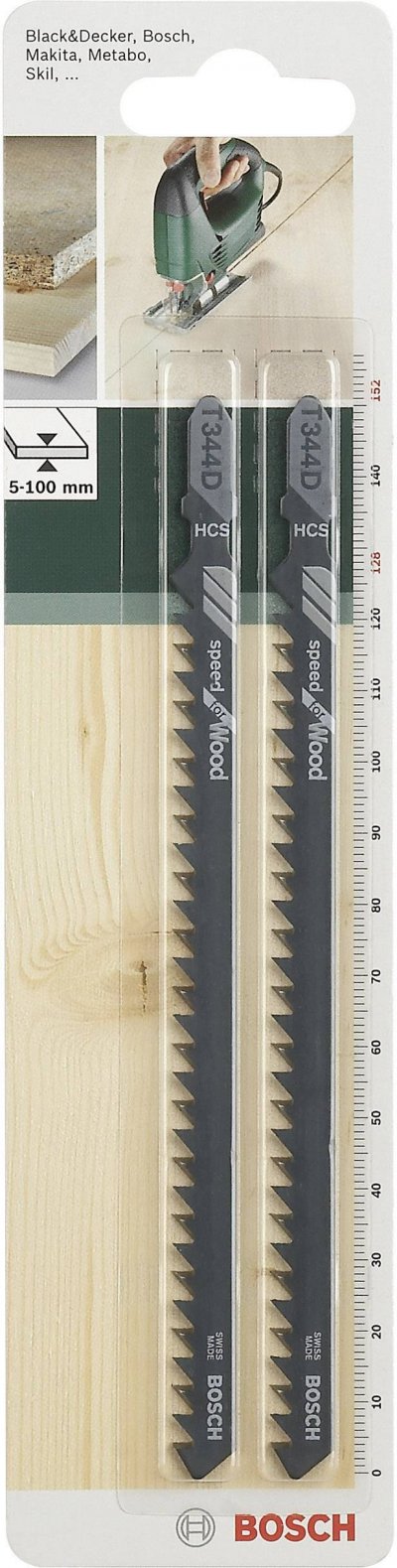 BOSCH Lame de scie sauteuse  2609256720 Hcs T344 D 152 mm
