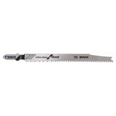 BOSCH Lame de scie sauteuse T 308 B Extraclean for Hard Wood 25pc