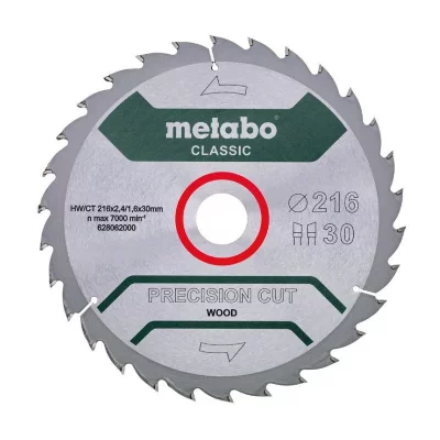 METABO Lame HW/CT 216x30, 30 WZ22 pour scie circulaire