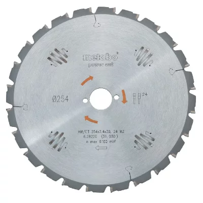 METABO Lame HW/CT 230x30, 24 WZ pour scie circulaire
