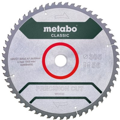 METABO Lame HW/CT 305x30, 56 WZ 5&deg;neg pour scie circulaire