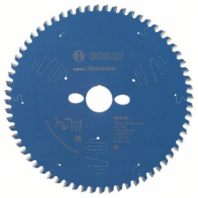 BOSCH Lame pour scie circulaire Expert for Aluminium 216x30x2.6/1.8x64 T