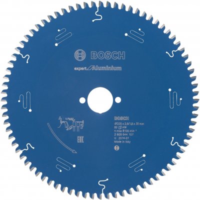 BOSCH Lame pour scie circulaire Expert for Aluminium 235x30x2.6/1.8x80 T