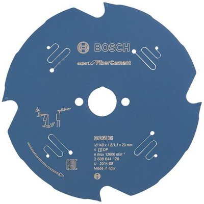 BOSCH Lame pour scie circulaire Expert for FiberCement 140x20x1.8/1.3x4 T