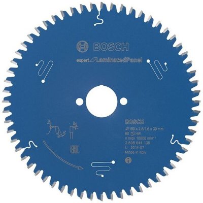 BOSCH Lame pour scie circulaire Expert for LaminatedPanel 190x30x2.6/1.6x60 T