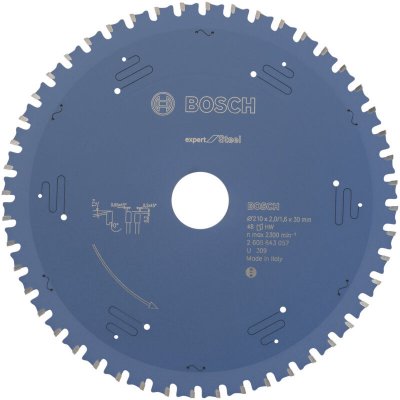 BOSCH Lame pour scie circulaire Expert for Steel 210x30x2/1.6x48 T