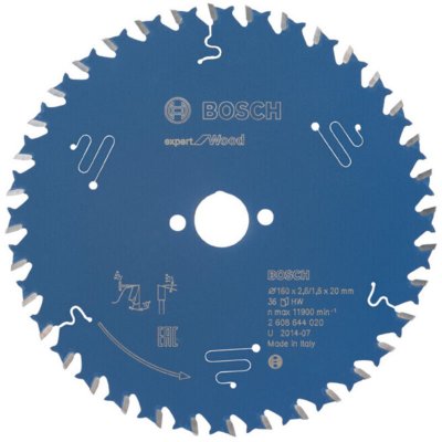 BOSCH Lame pour scie circulaire expert for Wood 160x20x2.6/1.6x36 T