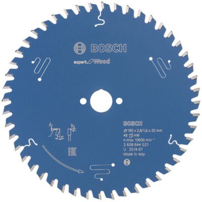 BOSCH Lame pour scie circulaire expert for Wood 180x20x2.6/1.6x48 T
