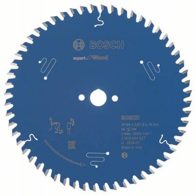 BOSCH Lame pour scie circulaire expert for Wood 184x16x2.6/1.6x56 T