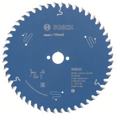 BOSCH Lame pour scie circulaire expert for Wood 190x20x2.6/1.6x48 T